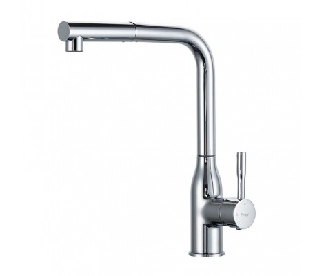Смеситель для кухни хром F6096 выдвижная  лейка (&Oslash;35, на гайке) FRAP