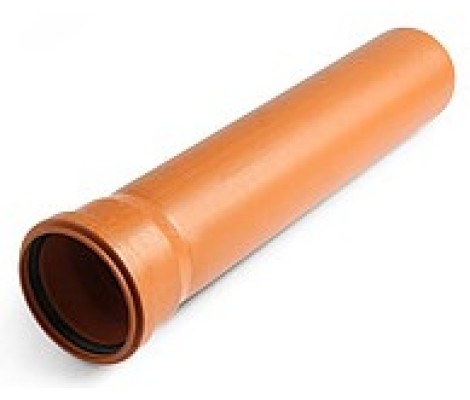 Труба канализационная 160* 4м  4,0 мм рыжая Euro Plast