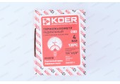 Термоманометр 4 bar хром, нижнее подключение KR0193 Koer