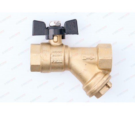 Кран шаровой с фильтром 3/4