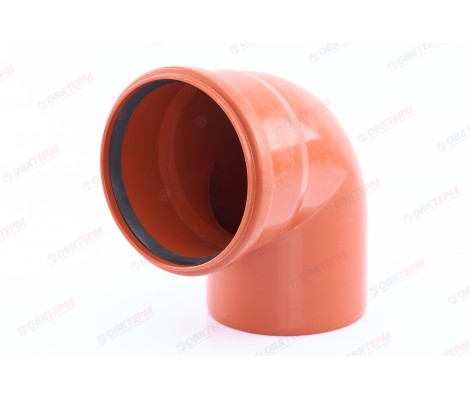 Отвод канализационный 160/90° рыжий  Flextron