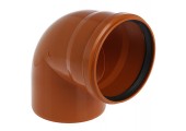 Отвод канализационный 160/90° рыжий  Flextron
