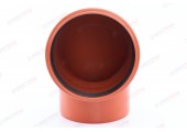 Отвод канализационный 160/90° рыжий  Flextron