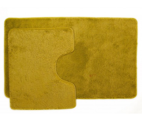 Комплект ковриков для ванны Be`Maks из 2 шт. 50х80/40х50/18мм 157 зеленый Aqua-Prime
