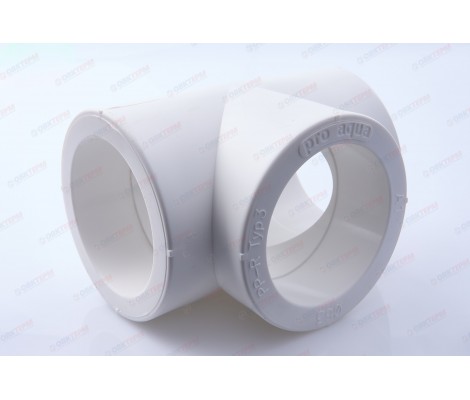 Тройник 63 белый Pro Aqua