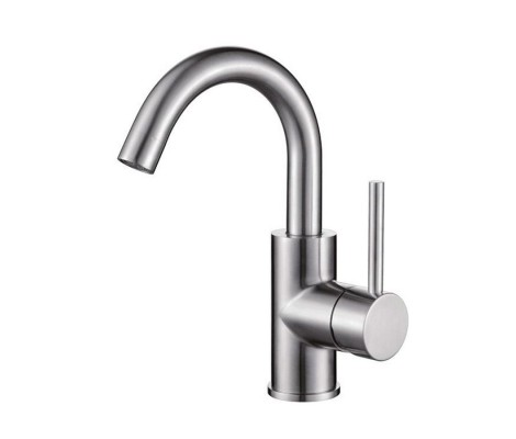 Смеситель д/кухни AKSA SIM-14-20-A  нерж/сталь &Oslash;40