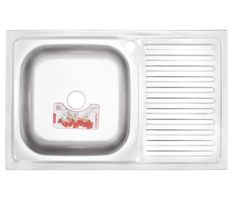 Мойка накладная Z8050L-06-160MD micro decor Zerix 