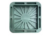 Люк  Дачный 400 мм SLON (КВАДРАТНЫЙ) ЗЕЛЕНЫЙ