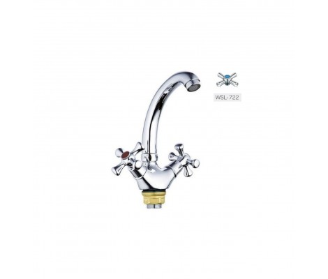 Смеситель д/умывальника буксовый AKSA SAT-01-03 ГАЙКА  (10 шт/ящ)