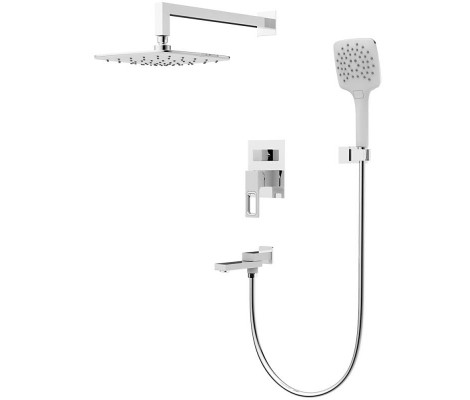 Душевая система G7117-8 встраиваемая, хром белый Gappo