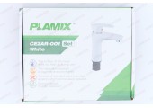 Смеситель д/умывальника PLAMIX CEZAR-001 SET White (с подводкой)