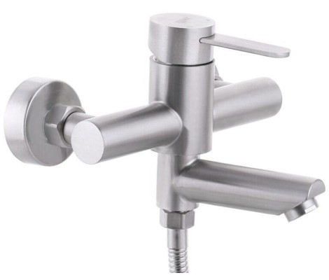 Смеситель для ванны SAS-009 Euro из нержавеющей стали Zerix