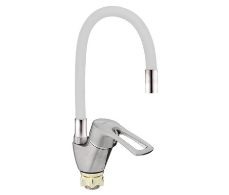 Смеситель д/кухни AKSA FAM-04-01-REFL.WHITE &Oslash;40 WHITE  (10 шт/ящ)