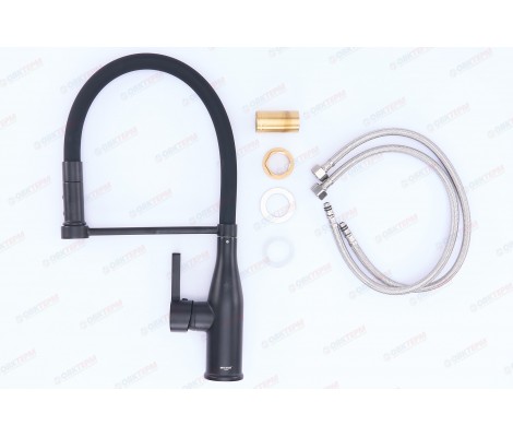 Смеситель д/кухни MIXXUS PREMIUM SUMMER 017 BLACK REFL.BLACK &Oslash;35 (8 шт/ящ)