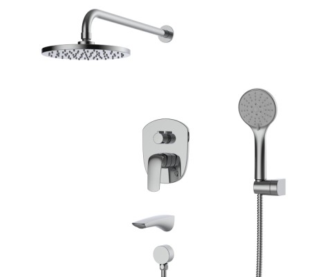 Душевая система KB-64008-01 встраиваемая хром Koer