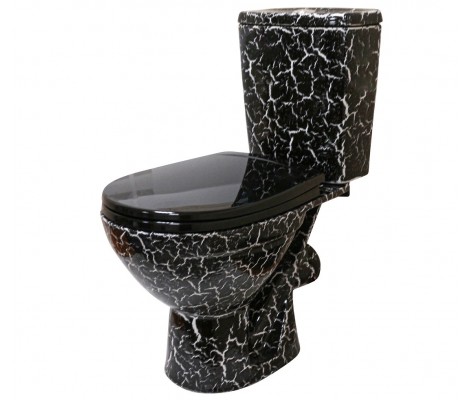 Унитаз-компакт ROSA ЧЕРНЫЙ КРАКЕЛЮР 