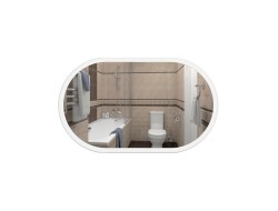 Зеркало 60*100 LED подсветкой 6000К 9,6 Вт/м с сенс.выкл., унив. монтаж 570ску КЗСК