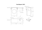 Умывальник Magenta 1200R для установки над стиральной машиной Paola 