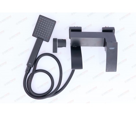 Смеситель для ванны KB-41007-05 короткий черный Koer
