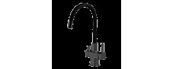 Смеситель для кухни G4395-36 черный гибкий излив &Oslash;35, на шпильке, с подключением фильтра Gappo