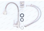 Смеситель для кухни SUS-011 reflector из нержавеющей стали Zerix