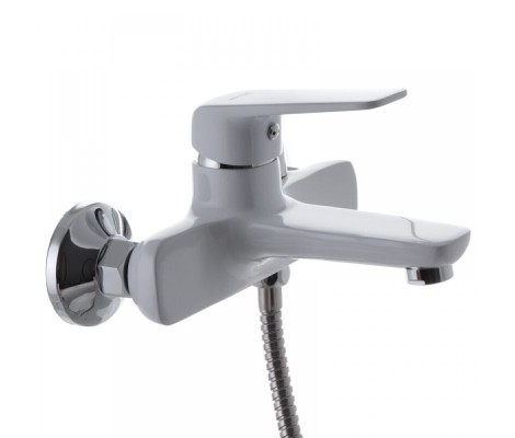 Смеситель для ванны Oregon 009 короткий, белый Ø35 Euro Mixxus Смеситель для ванны Oregon 009 короткий, белый Ø35 Euro Mixxus