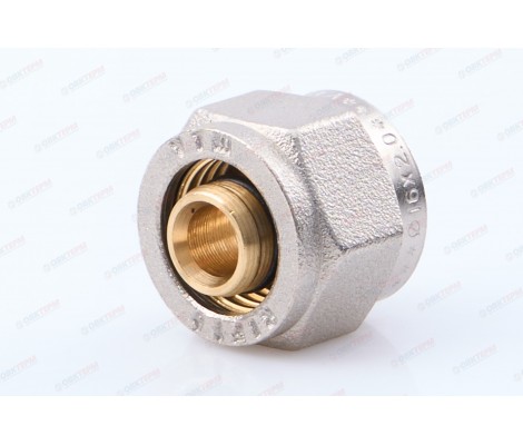 Соединитель обжимной 16 2,0 коллекторный для металлопластиковой трубы VTc.710.N.1604 Valtec