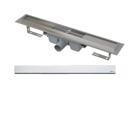 Трап-лоток 600*70 с двухсторонней решеткой полная или под плитку с комбинированным затвором TIM