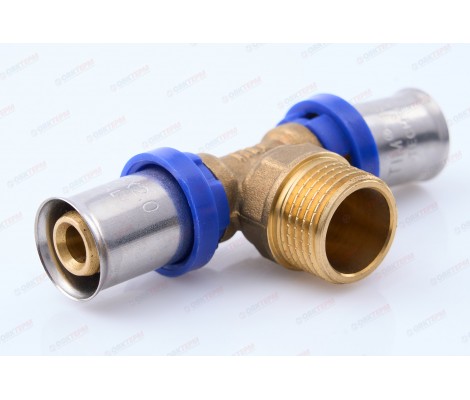 Тройник пресс 16 x 1/2 Н х 16 F-T1602M TIM