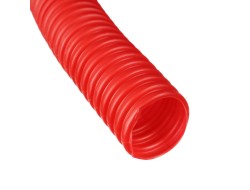 Труба гофрированная CorrugatedPipe 20 мм красная Dn 28 мм 50 м Heisskraft