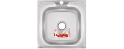 ZERIX мойка Z5050-06-160MD (micro decor) НАКЛАДНАЯ 