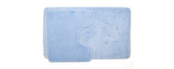 Комплект ковриков для ванны Be`Maks из 2 шт. 50х80/40х50/18мм 161 голубой Aqua-Prime