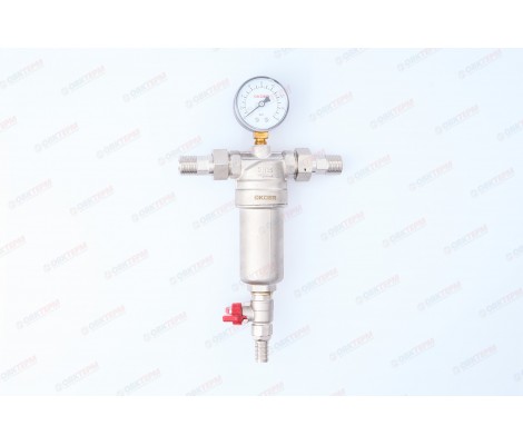 Фильтр самоочистной с манометром 1/2