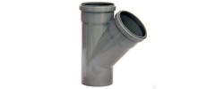 Тройник канализационный 110/110/45° BF Plastek