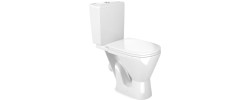 Унитаз-компакт Атлас Home de luxе c 2 уровневой арматурой, сиденьем ПП и болтами крепления Gesso