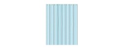 Шторка для ванной SCT-004-180x180 из полиэстера цвет голубой Zerix