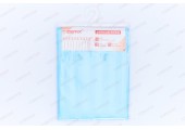 Шторка для ванной SCT-004-180x180 из полиэстера цвет голубой Zerix