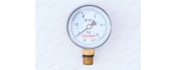 Манометр 10 атм хром, нижнее подключение KM 502R Koer