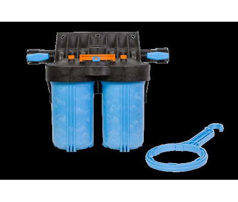 Фильтр-колба двойная ВВ10 горизонтальное подключение Джилекс