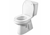 Унитаз-компакт Анимо нижний выпуск, 1 режим, крышка ПП Santek