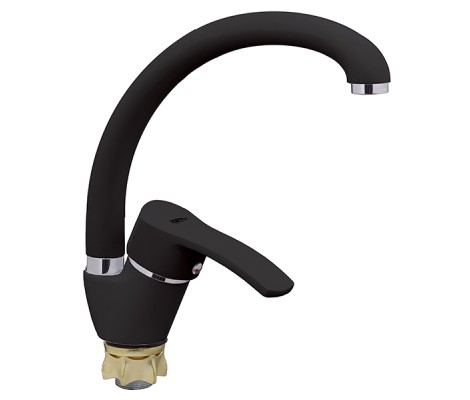 Смеситель для кухни Yub 279 черный Zerix