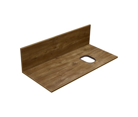 Столешница + панель 100, Мишель 100 Дуб Рустикальный Aquaton