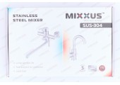 Смеситель для умывальника Graphite SUS-001-A нержавеющая сталь &Oslash;40 Mixxus