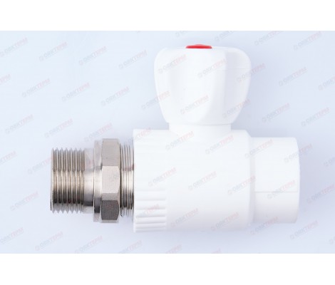 Кран шаровый  радиаторный прямой 25х3/4