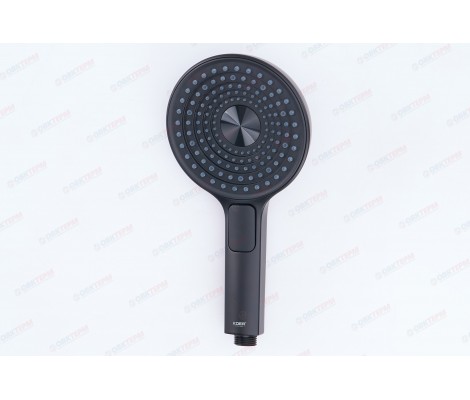 Лейка д/душа  KOER KP-0403-05 (3 режима, цвет ЧЕРНЫЙ)