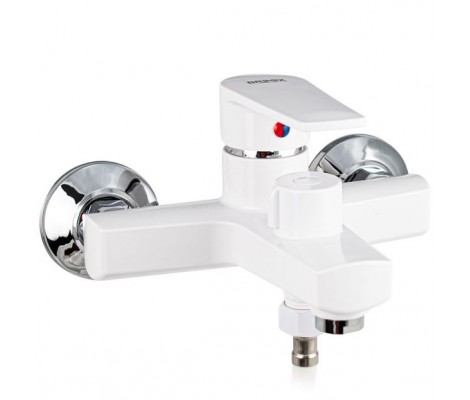 Смеситель д/ванны BRIMIX 557-1  /АБС пластик /белый /БЕЗ шланга и лейки