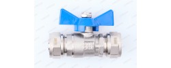 Кран шаровый  TIM / FRAP под обжим  16 бабочка