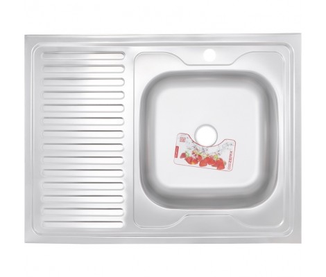 Мойка накладная Z8060R-08-180MD micro decor без сифона Zerix 