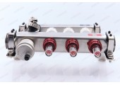 Коллектор с расходомерами и воздухоотводчиком нержавеющая сталь 1