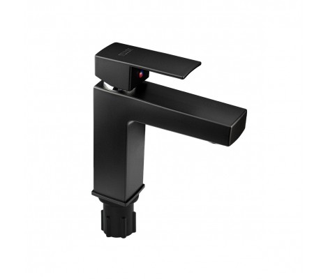 Смеситель д/умывальника BRIMIX 5974 шаровый, из АБС пластика (черный) квадратный корпус